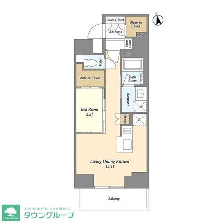 グランカーサ日本橋馬喰町の物件間取画像